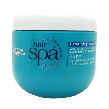 Hấp dầu trị gàu Loreal Hair Spa Detoxifying Creambath 500ml